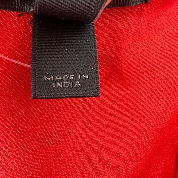 J.Crew Womens Red Eyelet One Shoulder Ruffle Top Size 00 Asymmetrical Summer - Picture 4 of 9